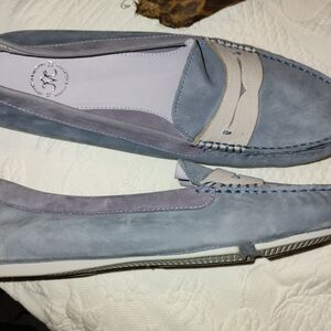 Johnston & Murphy Light Blue Loafers